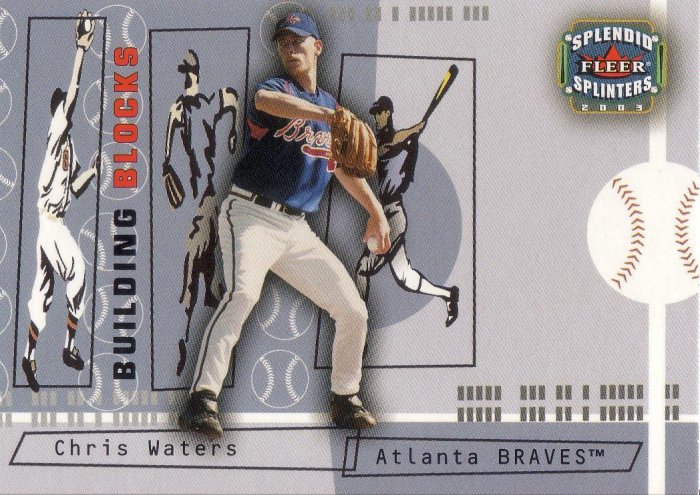 CHRIS WATERS 2003 SPLENDID SPLINTERS #114 ATLANTA BRAVES