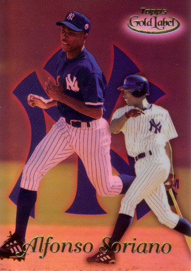 ALFONSO SORIANO 1999 GOLD LABEL CLASS 2 #30 ROOKIE NEW YORK YANKEES