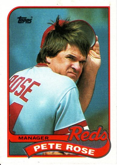 PETE ROSE 1989 TOPPS #505 CINCINNATI REDS