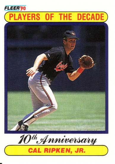 CAL RIPKEN JR. 1990 FLEER CANADIAN #624 BALTIMORE ORIOLES
