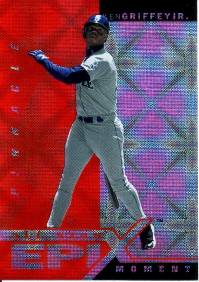 KEN GRIFFEY JR. 1998 PINNACLE ALL-STAR EPIX MOMENT #E1 ORANGE SEATTLE MARINERS