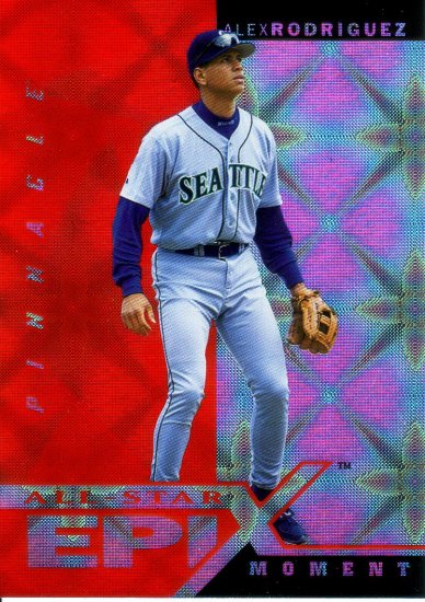 ALEX RODRIGUEZ 1998 PINNACLE ALL-STAR EPIX MOMENT #E13 ORANGE SEATTLE MARINERS