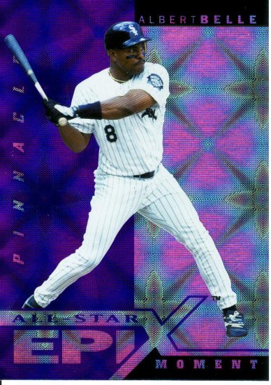 ALBERT BELLE 1998 PINNACLE EPIX MOMENT #E10 PURPLE CHICAGO WHITE SOX
