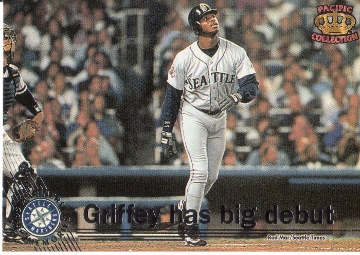 KEN GRIFFEY JR. 1996 PACIFIC OCTOBER MOMENTS #6 SEATTLE MARINERS