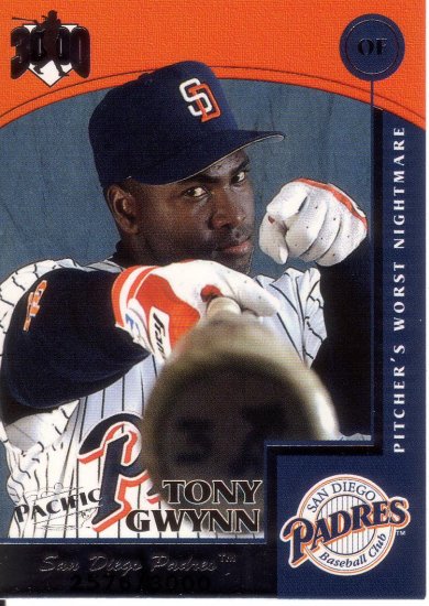 TONY GWYNN 1999 OMEGA 3000 HIT MACHINE #6 SP# 2576/3000 SAN DIEGO PADRES