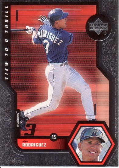 ALEX RODRIGUEZ 1999 UPPER DECK VIEW TO A THRILL #V27 SEATTLE MARINERS
