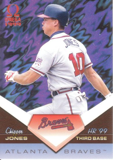 CHIPPER JONES 1999 OMEGA HOME RUN '99 #3 ATLANTA BRAVES
