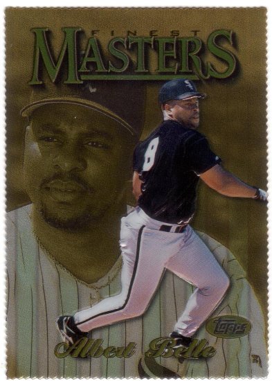 ALBERT BELLE 1997 FINEST EMBOSSED GOLD #347 DIE-CUT CHICAGO WHITE SOX