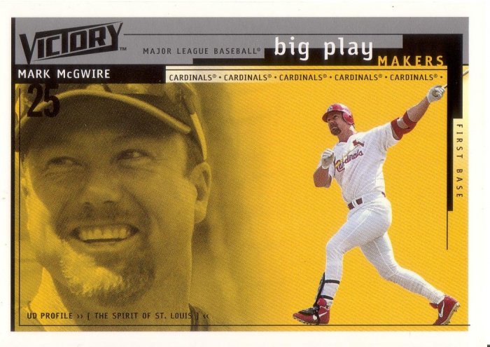 MARK McGWIRE 2000 VICTORY #387 ST. LOUIS CARDINALS