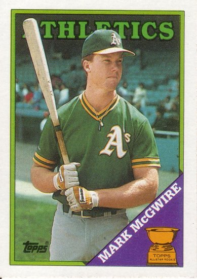MARK McGWIRE 1988 TOPPS #580 OAKLAND ATHLETICS