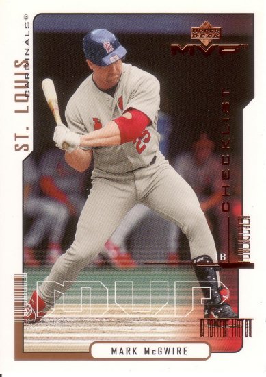 MARK McGWIRE 2000 MVP #220 ST. LOUIS CARDINALS