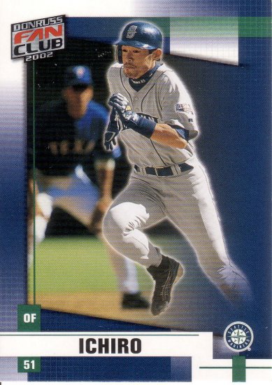 ICHIRO 2002 DONRUSS BEST OF FAN CLUB #147 SEATTLE MARINERS