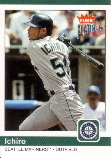 ICHIRO 2004 FLEER PLATINUM #74 SEATTLE MARINERS