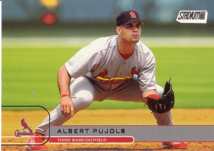 ALBERT PUJOLS 2002 STADIUM CLUB #5 ST. LOUIS CARDINALS