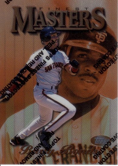 BARRY BONDS 1997 FINEST #1 PROTECTOR SAN FRANCISCO GIANTS