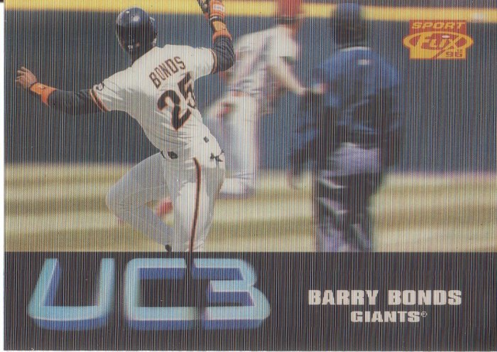 BARRY BONDS 1996 SPORT FLIX UC3 #112 SAN FRANCISCO GIANTS