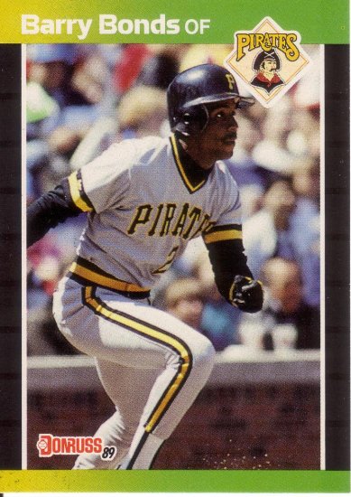 BARRY BONDS 1989 DONRUSS #92 PITTSBURGH PIRATES