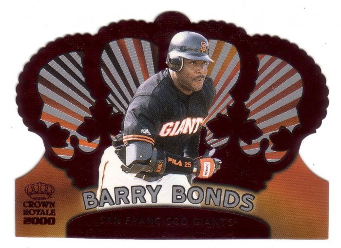 BARRY BONDS 2000 CROWN ROYALE #123 DIE-CUT SAN FRANCISCO GIANTS