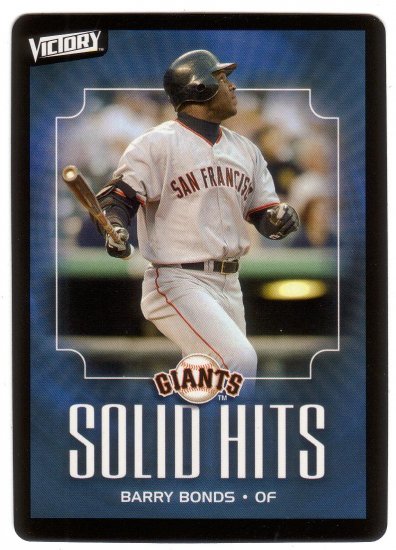BARRY BONDS 2003 VICTORY #104 SAN FRANCISCO GIANTS