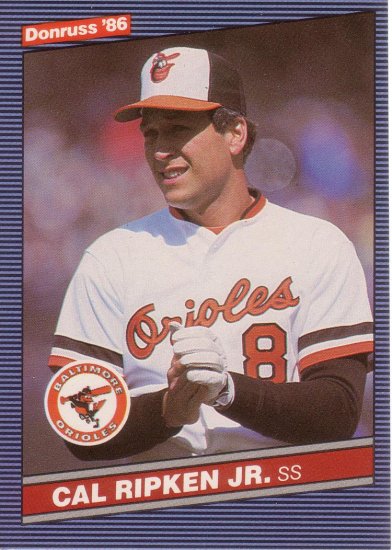 CAL RIPKEN JR. 1986 DONRUSS #210 BALTIMORE ORIOLES