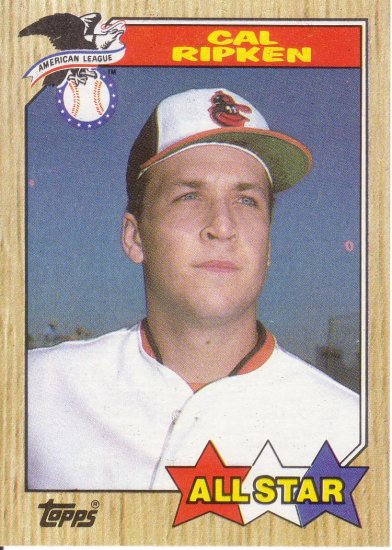 CAL RIPKEN JR. 1987 TOPPS #609 BALTIMORE ORIOLES