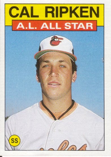 CAL RIPKEN JR. 1986 TOPPS #715 BALTIMORE ORIOLES