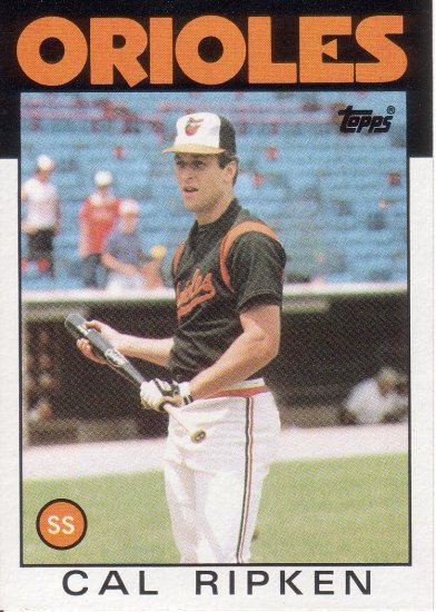CAL RIPKEN JR. 1986 TOPPS #340 BALTIMORE ORIOLES