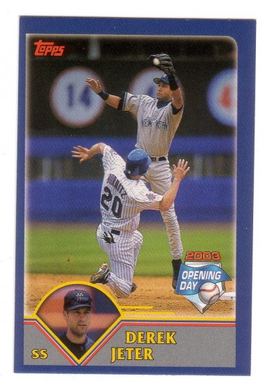 DEREK JETER 2003 TOPPS OPENING DAY PROMO (MINI) NEW YORK YANKEES