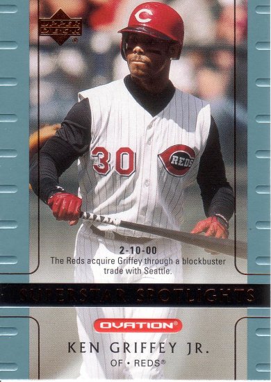 KEN GRIFFEY JR. 2002 OVATION #97 CINCINNATI REDS