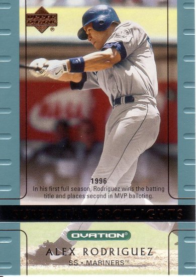 ALEX RODRIGUEZ 2002 OVATION #111 SEATTLE MARINERS