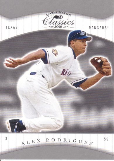 ALEX RODRIGUEZ 2001 DONRUSS CLASSICS #1 TEXAS RANGERS