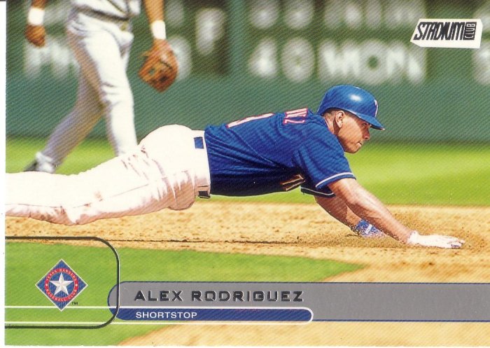 ALEX RODRIGUEZ 2002 STADIUM CLUB #7 TEXAS RANGERS