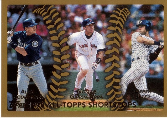 RODRIGUEZ / GARCIAPARRA / JETER 1999 TOPPS #452 MARINERS / RED SOX / YANKEES