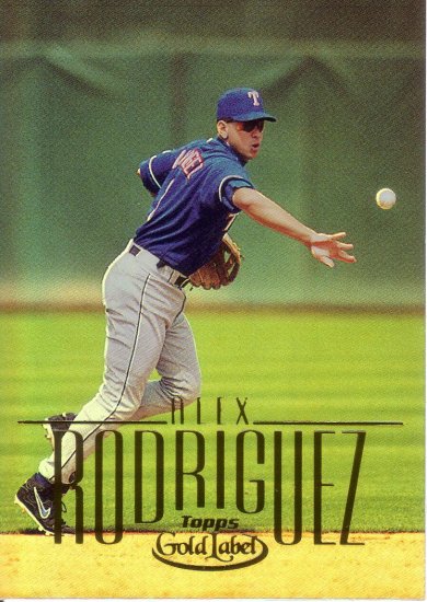 ALEX RODRIGUEZ 2002 GOLD LABEL #1 TEXAS RANGERS