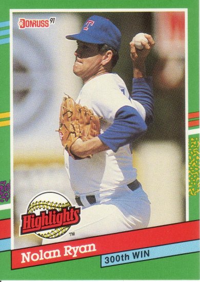NOLAN RYAN 1991 DONRUSS #BC15 TEXAS RANGERS
