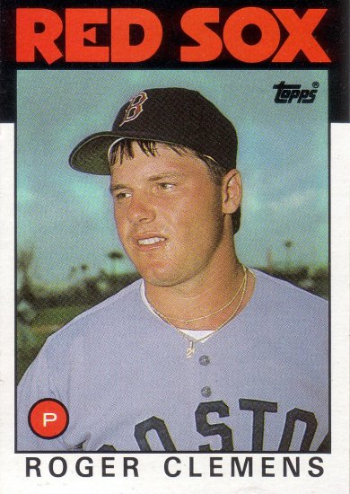 ROGER CLEMENS 1986 TOPPS #661 BOSTON RED SOX