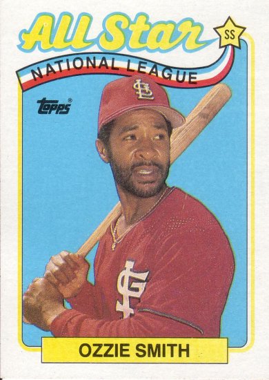 OZZIE SMITH 1989 TOPPS #389 ST. LOUIS CARDINALS