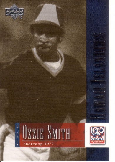 OZZIE SMITH 2001 UD MINORS CENTENNIAL #81 HAWAII ISLANDERS