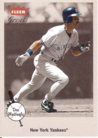 DON MATTINGLY 2002 GREATS OF THE GAME #74 NEW YORK YANKEES