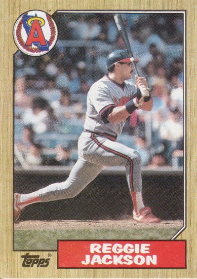 REGGIE JACKSON 1987 TOPPS #300 CALIFORNIA ANGELS