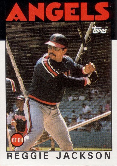 REGGIE JACKSON 1986 TOPPS #700 CALIFORNIA ANGELS