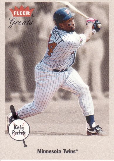 KIRBY PUCKETT 2002 GREATS OF THE GAME #96 MINNESOTA TWINS