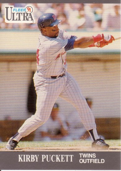 KIRBY PUCKETT 1991 ULTRA #195 MINNESOTA TWINS