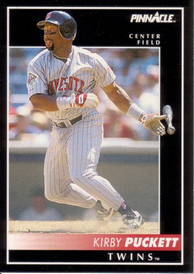 KIRBY PUCKETT 1992 PINNACLE #20 MINNESOTA TWINS