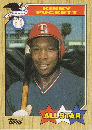KIRBY PUCKETT 1987 TOPPS #611 MINNESOTA TWINS