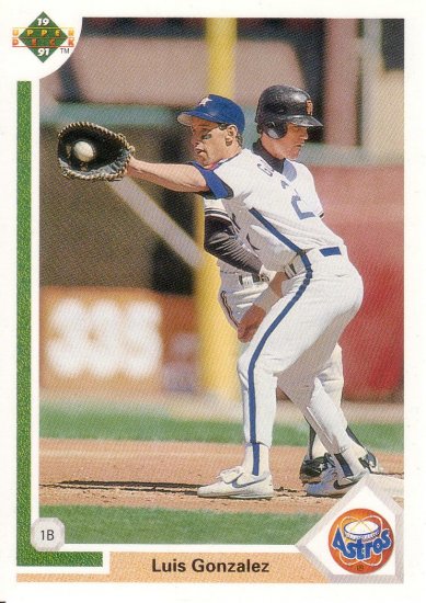 LUIS GONZALEZ 1991 UPPER DECK #567 ROOKIE HOUSTON ASTROS