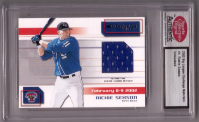 RICHIE SEXSON 2002 BIG LEAGUE CHALLENGE MATERIALS UNTOUCHED