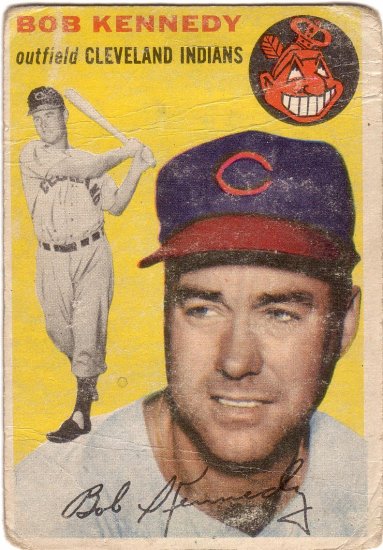 BOB KENNEDY 1954 TOPPS #155 CLEVELAND INDIANS