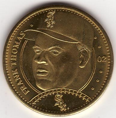 FRANK THOMAS 1997 PINNACLE MINT BRASS COIN #02 CHICAGO WHITE SOX