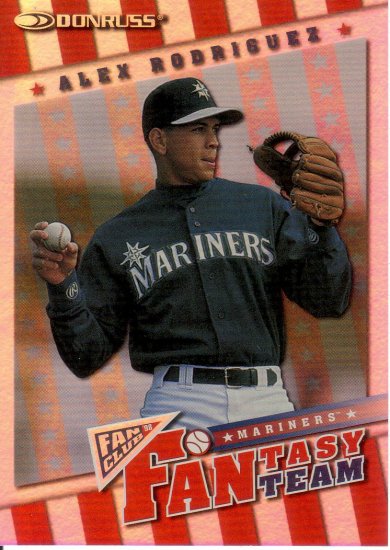 ALEX RODRIGUEZ 1998 DONRUSS FANTASY TEAM #7 SP# 1551/2000 SEATTLE MARINERS
